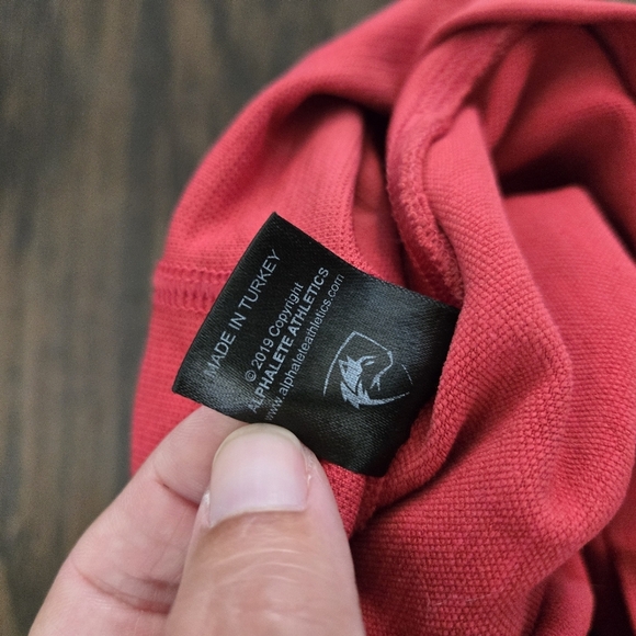 Alphalete OG Revival Leggings Seamless Athletic Full Length High-Rise Red Coral - Picture 5 of 7